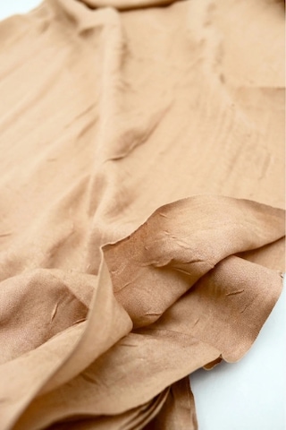 Myreal Bambu Kraş Şal Açık Bej - Ütü Gerektirmeyen Doğal Doku 90x200 Cm