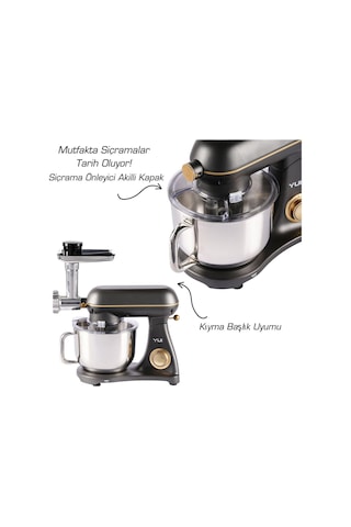 Yui M122 1800 W Alüminyum Döküm Hamur Makinesi Stand Mikser