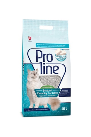 Proline Marsilya Sabunu Kokulu Bentonit Kedi Kumu 2 x 10 L + Kürek