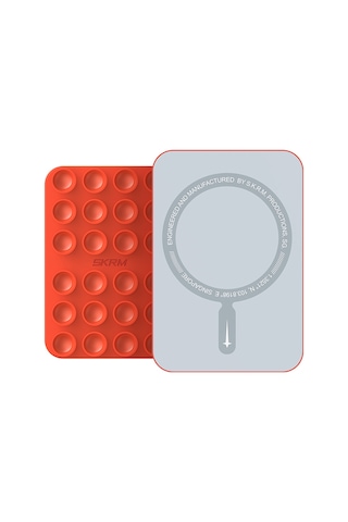 Skinarma Stax Magnetik Vakumlu Düz Zemin Telefon Tutucu Turuncu