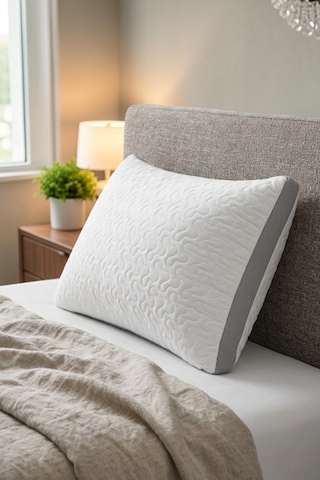 Vivanne Home Klimalı Yastık 3d File Nefes Alabilen Kumaş Serin Uyku Beyaz
