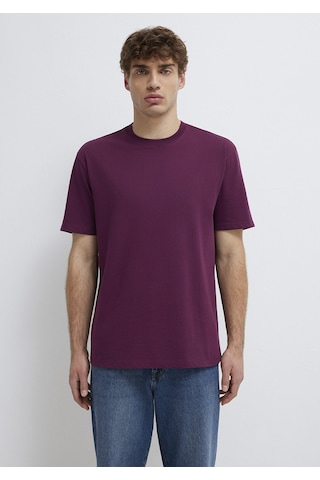 Mavi - Mor Basic Tişört 066249-70670 Mor