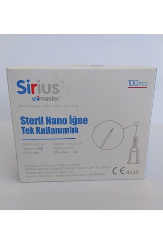 Unimaster Mezoterapi İğnesi 32 G 8 MM 100 Adet