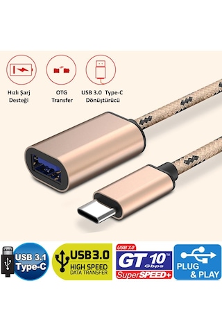 Gplus Tc319 Utv007 Chip Android Video Dvr Uyumlu Type C Otg Kablo