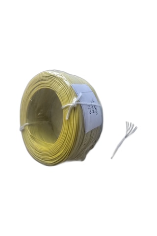 Chester 7 Damarlı Kalaylı Tam Bakır Montaj Kablosu 0.22 Mm 100 Metre - Sarı