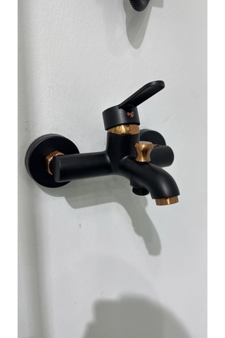 Armour Armatür Banyo Bataryası Siyah Rose Siyah