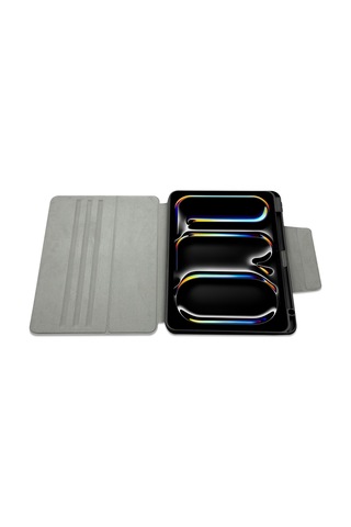 Apple Uyumlu iPad  Air 11 2025 M3 Raptic Spin Detachable Folio Pu Ayrılabilir Kalem Bölmeli Standlı Kılıf Lacivert