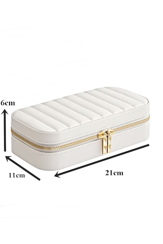 Mk-34 Gold Detaylı Premium Seri Takı Organizeri Lüks Takı Kutusu