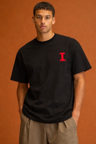 Tarz Cool Erkek Oversize Tişört "love Is Everywhere" Baskılı Basic Pamuklu T-shirt Siyah