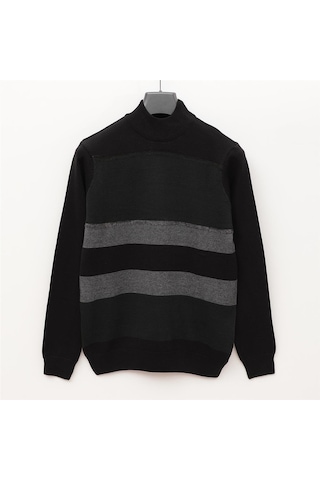 Dio Rise Erkek Şardonsuz Uzun Kol İnce Bisiklet Yaka Sweatshirt - 180981 - Siyah Siyah