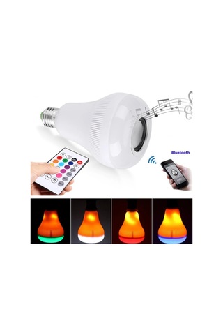 Biishe Kumandalı Bluetooth Hoparlör Ampul Ld-37 Renkli