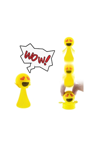 Yüksek Kalite 4 Adet Renkli Led Işıklı Zıplayan Kafalar Işıklı Uçan Kafalar Işıklı Emoji Kafalar