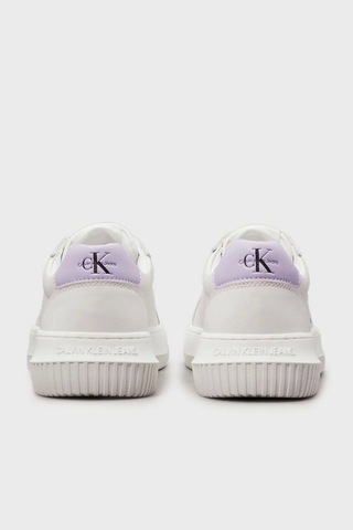 Calvin Klein Logolu Beyaz Kadın Sneaker Beyaz