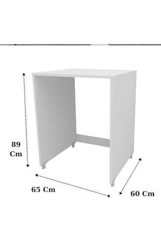 Reyo Home Enda Çamaşır Ve Kurutma Makinesi Dolabı Kapaksız Mat... Beyaz