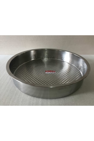 Çiğ Köfte Tepsisi - 3 Numara - Çelik Leğen Motifli - 44 CM