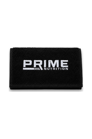 Prime Nutrition Beyaz Logo 30x100 Siyah Havlu