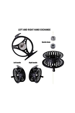 Novahub Siyah 5/6wfsinek Balıkçılık Reel Cnc Alüminyum Sinek Makarası, Hafif Ve Dayanıklı Balıkçılık Tekerlek