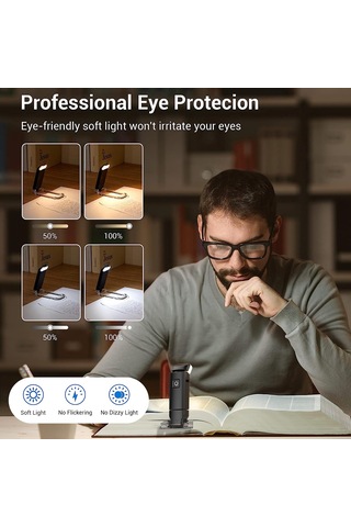 Skycity Mavi Usb Göz Koruyucu Kitap Işığı - Çok Renk Seçenekli, Taşınabilir Ve Katlanabilir Okuma Aydınılatması Diğer