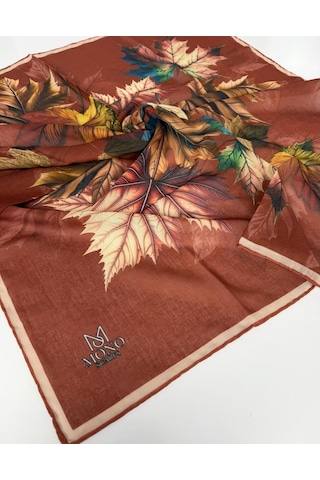 Mono Scarfs Soft Pamuk Eşarp-90 X 90 -06109 Kiremit