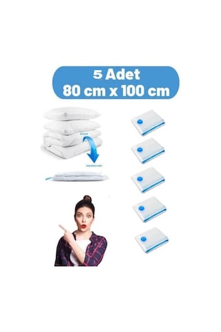 Vakum Poşet Hurç Xxlarge 80 110 5 Adet Turuncu
