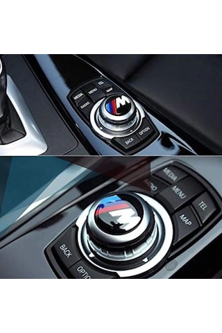 Bmw M Uyumlu Joystick Konsol Sticker Şık Kaliteli Arma Logo 29 Mm Mjoystick