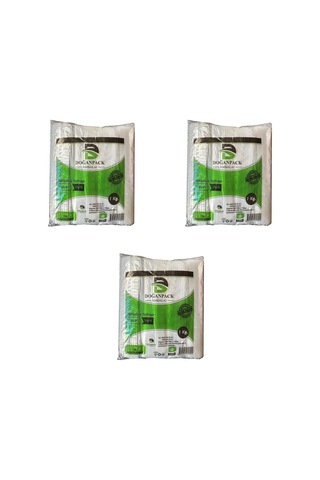 Doğanpack Şeffaf Naylon Bakkaliye Poşeti Torbası 3 x 1 KG 20 x 30 CM