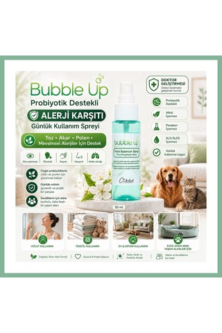Bşkvirgo Bubble Up Probiyotik Destekli Alerji Karşıtı Araç İçi Sprey 50 Ml Bsk2026 Standart