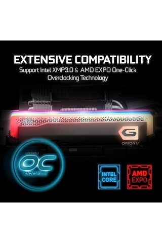 Geıl Ram Dımm 32gb Ddr5 Orıon V Rgb 2x16gb Gavsg532gb6400c42adc 6400mhz