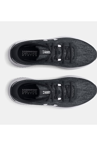 Under Armour UA Kadın W Charged Rogue 3 Knit Spor Ayakkabı 3026147-001 Beyaz - Siyah