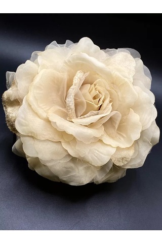 Amely Rid Büyük Ve İri Kumaş Gül Rengi Broş Tokası 175051158 Bej