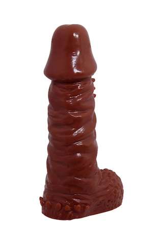 Odins Shop 14.4 CM Klitoral Uyarıcılı Tırtıklı Damarlı Penis Kılıfı