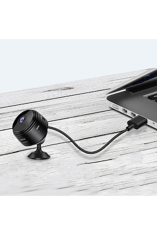 Xindoker A9 Ev Güvenliği Kamera: Wifi Kablosuz, 1080p Ultra Hd, Güneşsiz Gece Görüşü, Manyetik Montaj, 90 Geniş Açı, Siyah