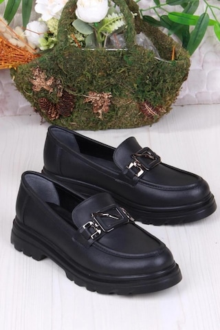 Papuçcity Fncy 03162 Kadın Günlük Loafer Ayakkabı Siyah