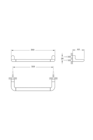VitrA Eternity A4430439 Kısa Havluluk, Siyah