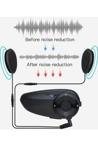 Motosiklet Suya Dayanıklı Mp3 ve Radyo Dinleme Bleetooth Intercom
