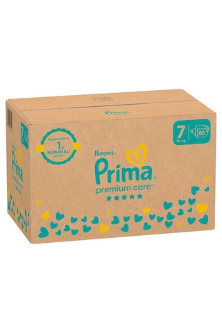 Prima Premium Care Bebek Bezi 7 Beden Aylık Fırsat Paketi 80 Adet