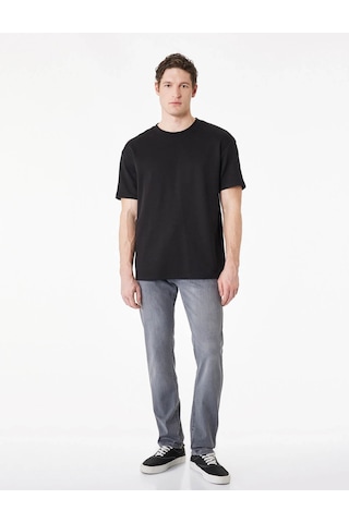 Koton Brad Gri Erkek Jean Pantolon 6sam40216nd Gri