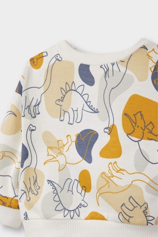 Defacto Erkek Bebek 2li Takım Dinozor Baskılı Sweatshirt Eşofman Altı F0216a525auer42 Ekru