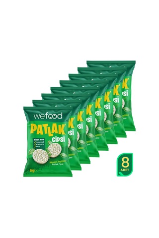 Wefood Mevsim Yeşillikli Patlak Cipsi 60 G 8'li 8683347037698