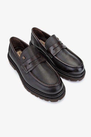 Valmenti Erkek Hakiki Deri Kahverengi Loafer Ayakkabı 771 504 Erk Ayk Sk24-25 Kahve Fltr Kahverengi