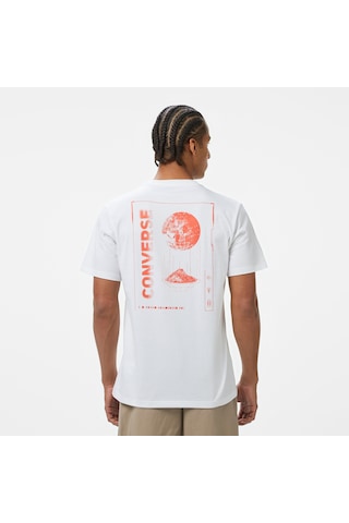 Converse Otherworldly Transmissions Erkek Grafik Baskılı Beyaz T-shirt