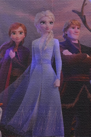 Duvar Örtüsü Karlar Kraliçesi Elsa Kaliteli Kanvas Duvar Halısı-4035