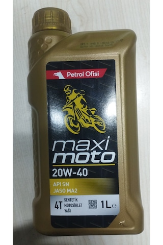 Petrol Ofisi Maxi Moto 20W40 Motor Yağı 1 Litre