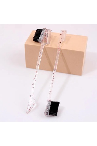 Çift Taraflı Kılkuyruk Fırçası Saç Şekillendirici Kenar Kontrol Fırçası Taraklar Saç Şekillendirici Kaş Penye Saç Fırçası Щітка Для Волосся