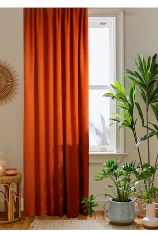 Home Color Home Kiremit Petek Kadife Dokulu Fon Perde Düz Dikişli Ekstrafor Büzgü 1.sınıf Kalite Diğer