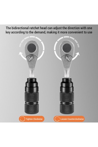 Vkemall Alüminyum Ratchet Anahtar Ve Tornavida Seti, S2 Çelik Uçlar, Bisiklet Tamiri Ve Onarım Araçları Temel Paket Çok Renkli