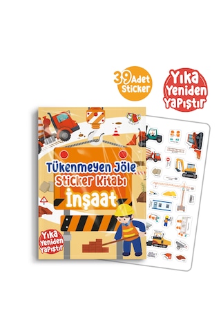Tükenmeyen Jöle Sticker Kitabı İnşaat - Uçan Kitap