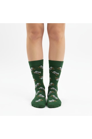 Gost Liria Koala Socks Desenli Unisex Soket Çorap Yeşil