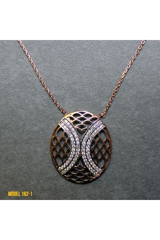 Osmanlı Motif Oval Kolye (407400118)