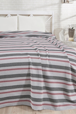 Pamuklu Gri Çarşaflı Lastikli Çarşaflı Pike Takımı 200x230 Gri